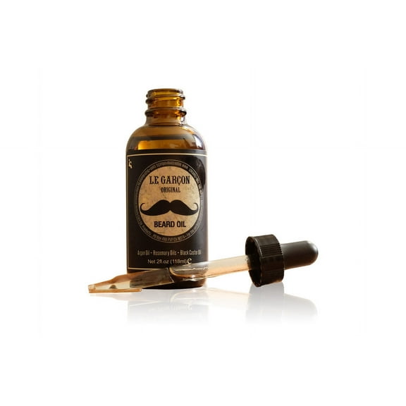 Le Garcon Original Beard Oil | Argan Oil Rosemary Oil Black Castor Oil | 2 Oz