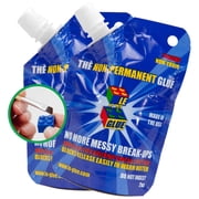 Le Glue Temporary Glue 2 Pack | Non-Permanent Clear Adhesive Glue