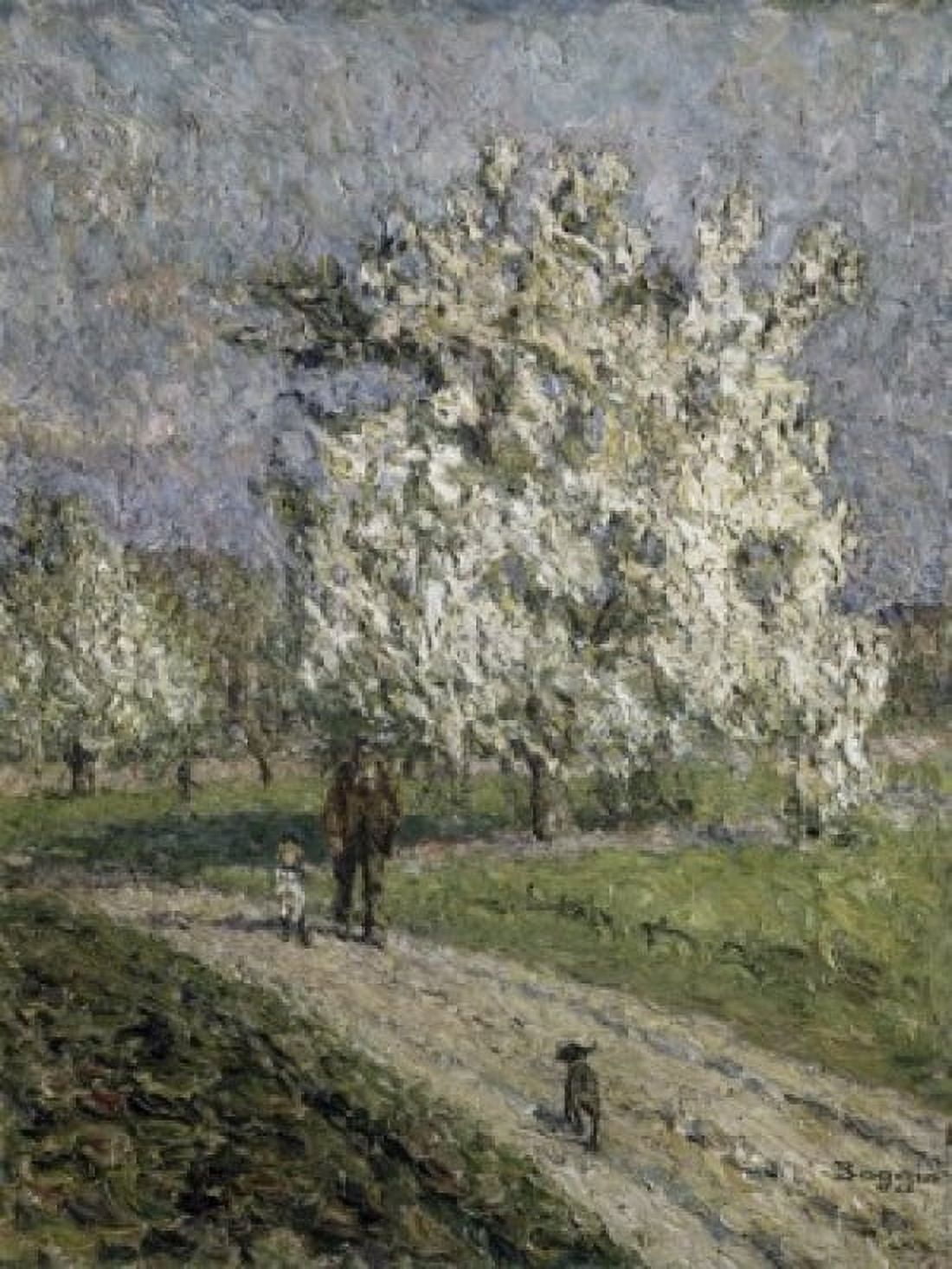 Le Grand Poirier en Fleurs Elilio Boggio (1857-1920French) Oil on Canvas Canvas Art - Elilio Boggio (18 x 24)