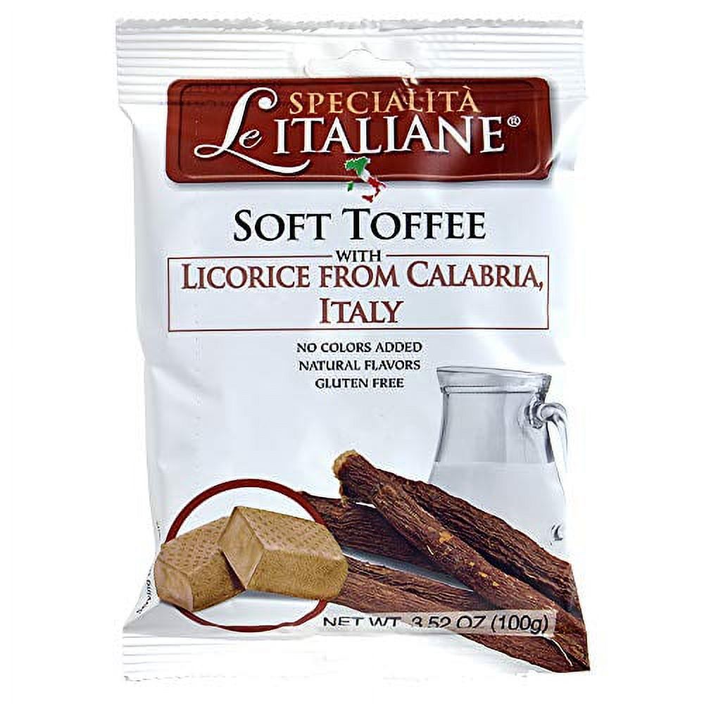 Le Italiane, Italian Natural Toffee Licorice Candy From Calabria Italy