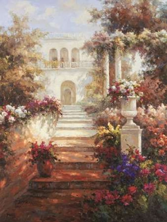 Le Jardin De Printemps I Canvas Art - Hoffman (18 x 24)