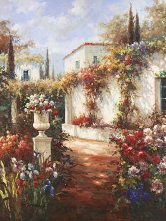Le Jardin De Printemps II Canvas Art - Hoffman (18 x 24)