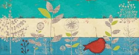 Le Jardin Press Panel I Canvas Art - Patricia Pinto (24 x 48)