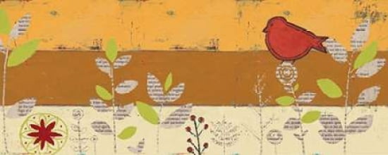 Le Jardin Press Panel IV Canvas Art - Patricia Pinto (24 x 48)