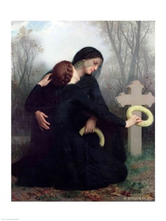 Le Jour des Morts Canvas Art - William A Bouguereau (24 x 36)