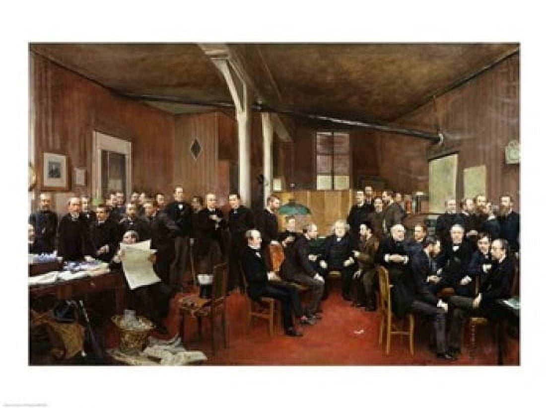 Le Journal des Debats 1889 Canvas Art - Jean Beraud (24 x 18)