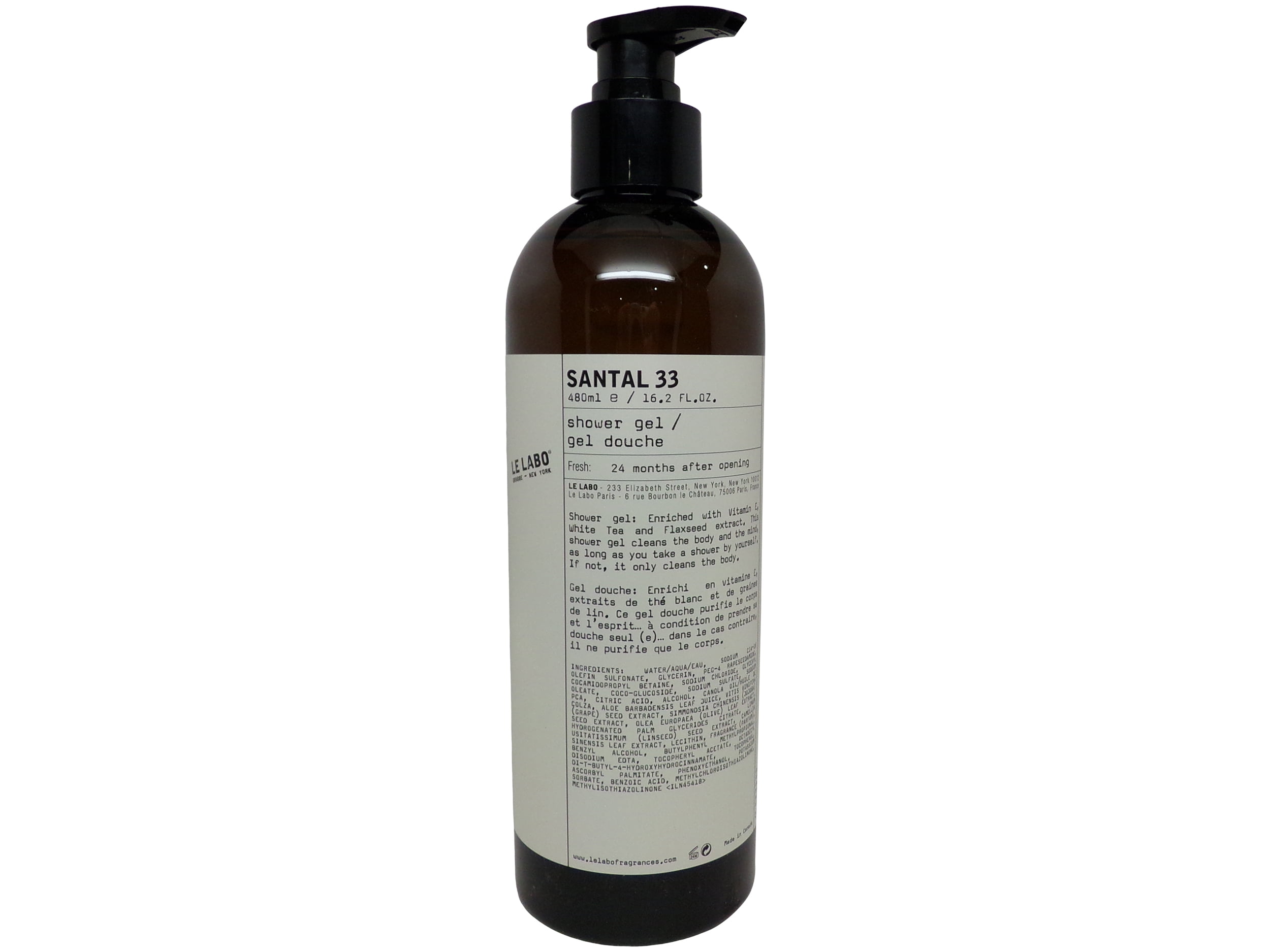 Le Labo Santal 33 Shower Gel 16.2oz Pump Bottle