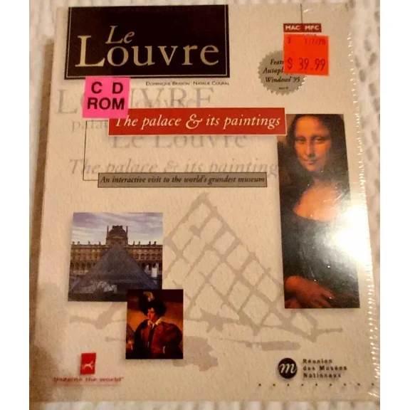 Le Louvre - The Palace And Its Paintings - Cd-Rom - Mac Or Pc 1995 / & Bonus