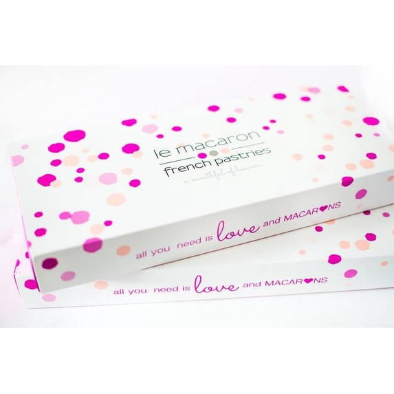 Le Macaron French Pastries Gift Box of 26 Macarons