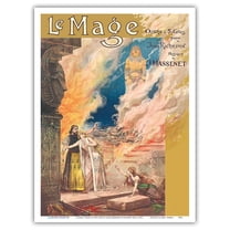 Le Mage An Opera In Five Acts by Jules Massenet - Paris France - Vintage Theater Poster by Alfredo Edel c.1891 - Master Art Print (Unframed) 9in x 12in