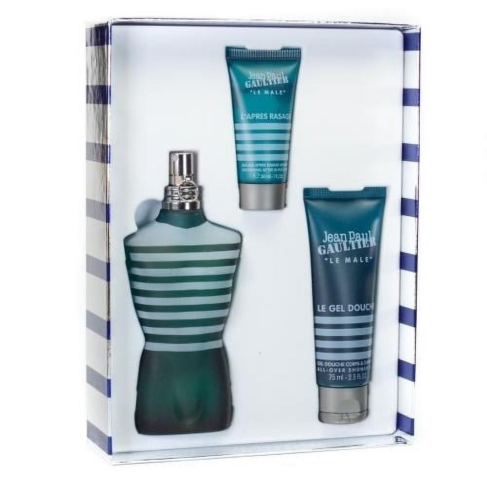 Le Male by Jean Paul Gaultier 3pc Gift Set EDT 4.2 oz + Shower Gel + Deodorant for Men