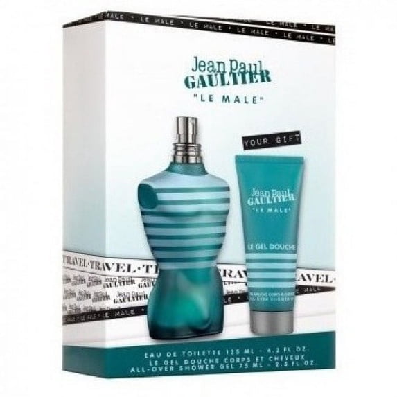 Le Male by Jean Paul Gaultier for Men Set-EDT Cologne Spray 4.2 oz.+Shower Gel 2.5 oz. New in Box