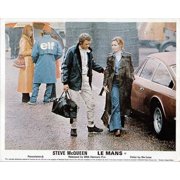 Le Mans 1971 Steve McQueen Elga Andersen walk in rain circuit de la Sarthe 8x10