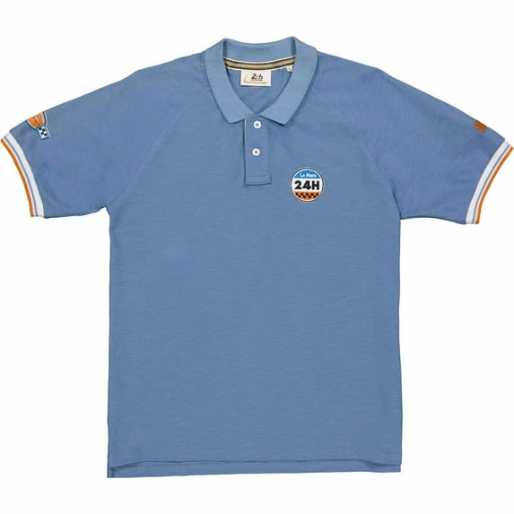 Le Mans 24 Hours Men's Legende Raglan Polo - Cream/Blue