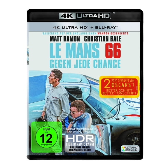 Le Mans 66 - Gegen jede Chance (4K Ultra-HD) (+ Blu-ray 2D) (4K Ultra HD) Christian Bale