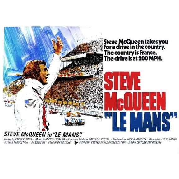 Le Mans Steve Mcqueen 1971. Movie Poster Masterprint (28 x 22)