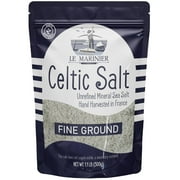 Le Marinier French Sea Salt Fine Ground, 1.1lb - 18oz. Unrefined French Sea Salt 100% Natural, Hand Harvested Mineral Sea Salt (1.1lb Fine Ground)