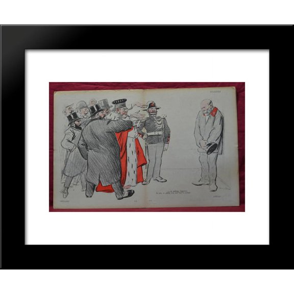 Le Metro Necro 20x24 Framed Art Print by Theophile Steinlen
