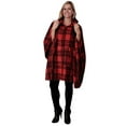 thumbnail image 1 of Le Moda Full Zip Hooded Poncho with Kangaroo Pockets One Size Fits All, 1 of 3