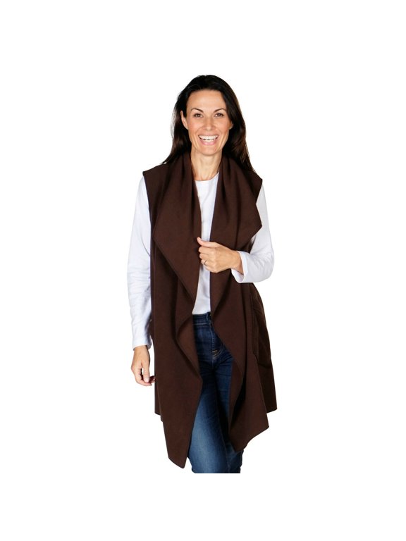 Women's Trimmed Fleece Vest - Winter Collection