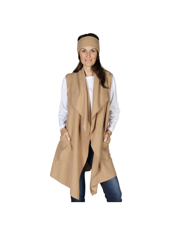 Women's Trimmed Fleece Vest - Winter Collection