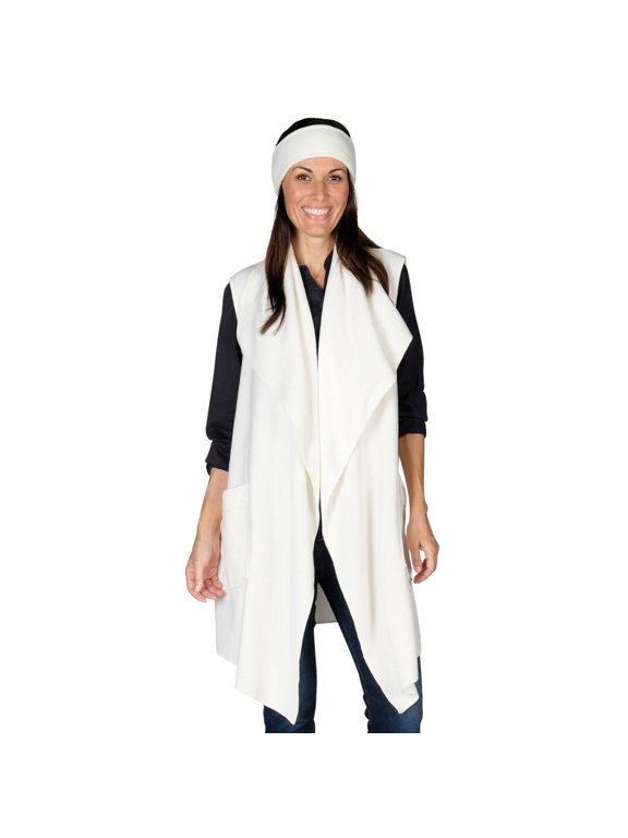 Women's Trimmed Fleece Vest - Winter Collection
