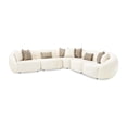 thumbnail image 1 of Le Montreaux 5-Piece Modular Chenille Sectional - Gardenia, 1 of 11