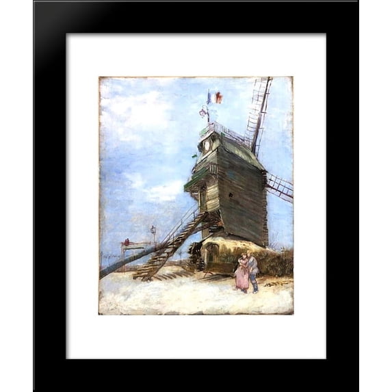 Le Moulin de la Galette 4 20x24 Framed Art Print by Vincent van Gogh