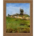 thumbnail image 1 of Le Moulin de la Gallette 24x20 Gold Ornate Wood Framed Canvas Art by Vincent van Gogh, 1 of 2