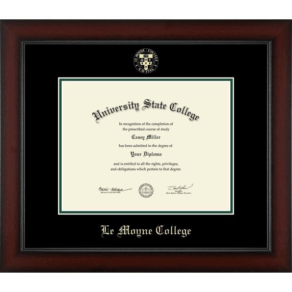 Le Moyne College Diploma Frame, Document Size 11" x 8.5"