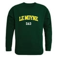 thumbnail image 1 of Le Moyne College Dolphins Dad Crewneck Sweatshirt, Forest Green - Medium, 1 of 1