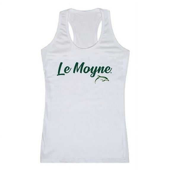 Le Moyne College Dolphins Script Tank Top, Heather Grey - Medium