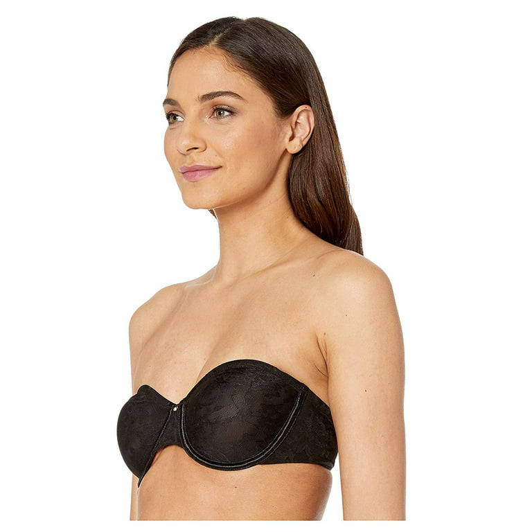 Le Mystere Lace Perfection Unlined Strapless Bra 3315 Black