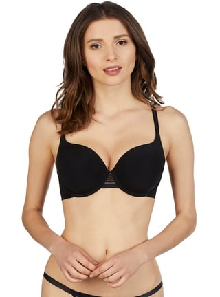 Le Mystere Women's Slim Profile Minimizer Bra, Black, 32 C 