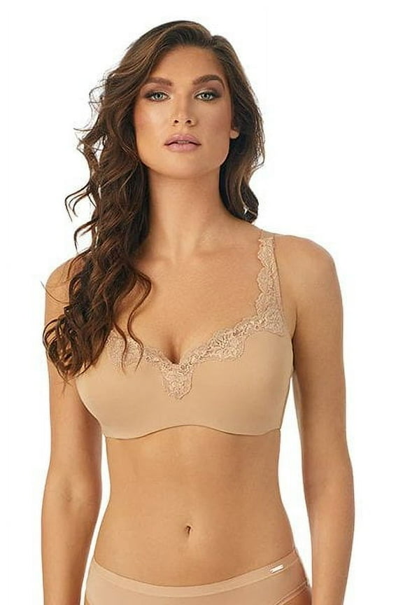Le Mystere Women's Lace Tisha T-shirt Bra,NATURAL,36H