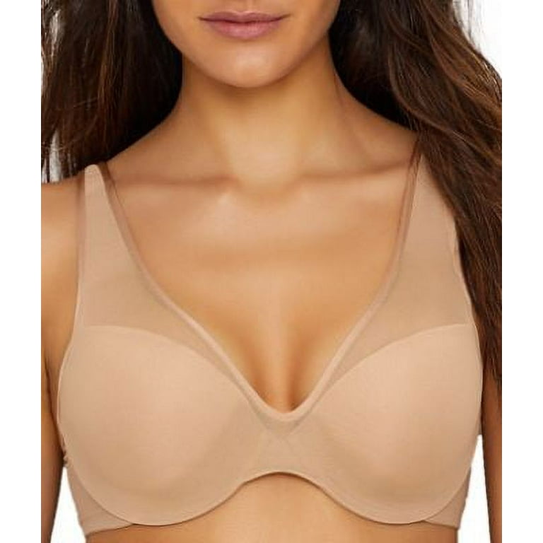 Le Mystere Womens Sheer Illusion Sexy Sheer Underwire Bra Beige