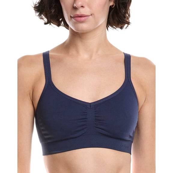 Le Mystere womens  Seamless Comfort Bralette, s, Blue