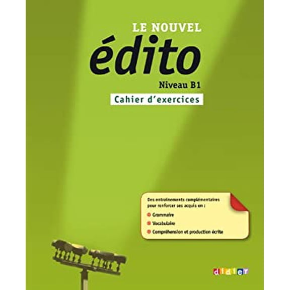 Pre-Owned Le nouvel Edito: Cahier d'exercices B1 Paperback
