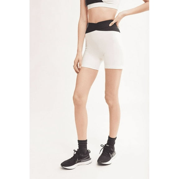 Le Ore CANVAS/BLACK Corso Crossover 5 Inch Biker Shorts, US 1X, NWOT