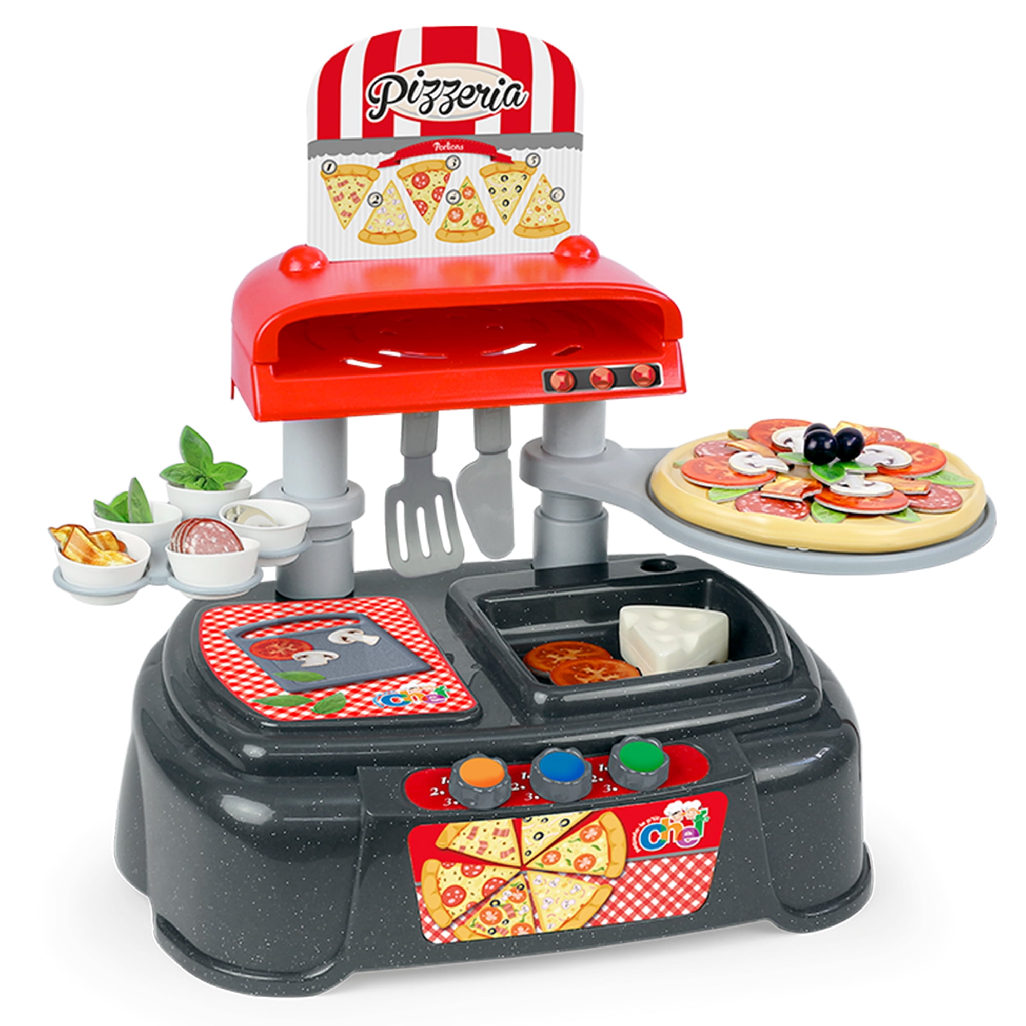 Le PTit Chef Pizzeria - 37 Accessories for Pizza Play