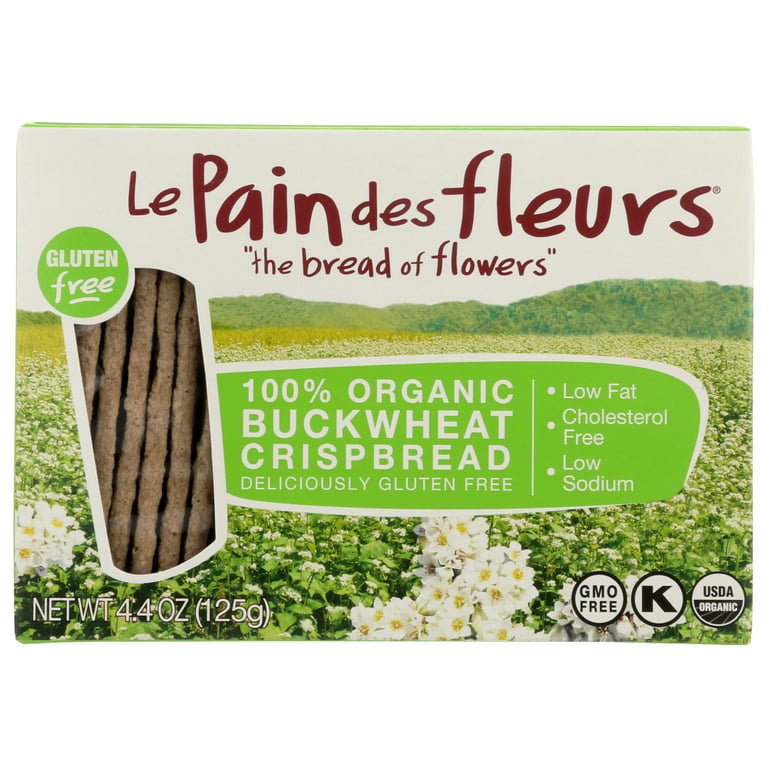 Le Pain Des Fleurs Organic Crisp Bread Buckwheat, 4.41 oz