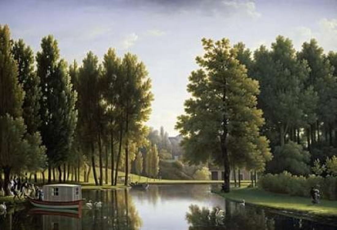 Le Parc De Mortefontaine Canvas Art - Jean-Joseph-Xavier Bidauld (20 x 28)
