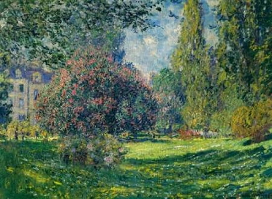 Le Parc Monceau Paris Canvas Art - Claude Monet (18 x 24)