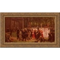 thumbnail image 1 of Le Pardon De Kergoat 24x16 Gold Ornate Wood Framed Canvas Art by Breton, Jules, 1 of 2
