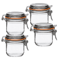 thumbnail image 1 of Le Parfait Super Terrine - 200ml French Glass Canning Jar w/Straight Body, Airtight Rubber Seal & Glass Lid, 4oz (Pack of 4) Stainless Wire, 1 of 6