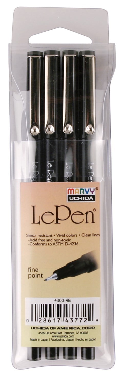 Uchida Le Pen, 0.03mm Point - 4 pack