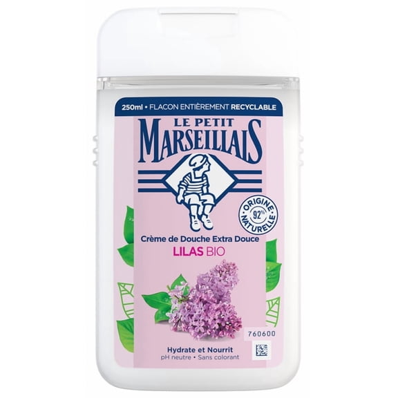 Le Petit Marseillais Lilac Body Wash, Gentle French Cleanser with Floral Scent