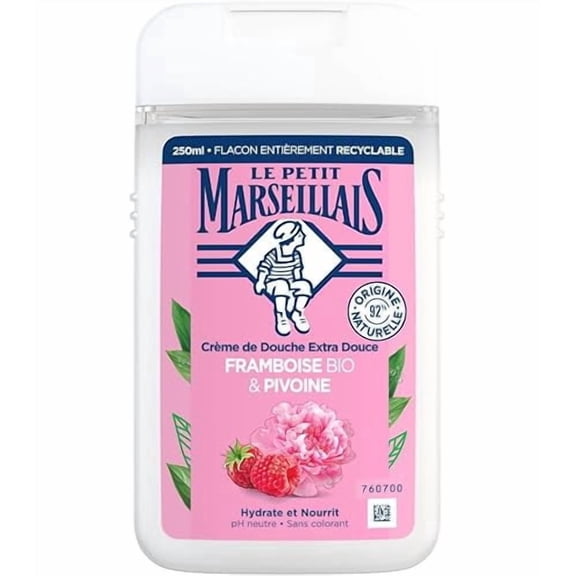 Le Petit Marseillais Organic Peony & Raspberry Extra-Gentle Shower Cream - 250ml