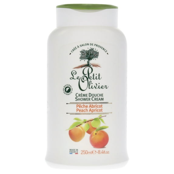 Le Petit Olivier Shower Cream - Peach Apricot , 8.4 oz Shower Cream