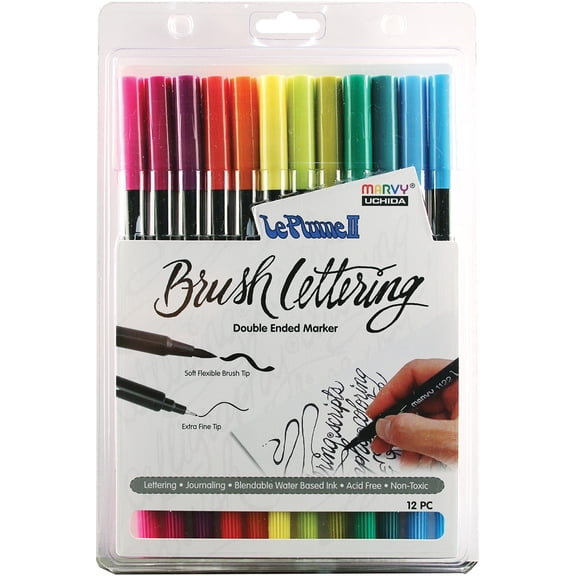 BRUSH LETTERING LE PLUME II BRIGHT SET